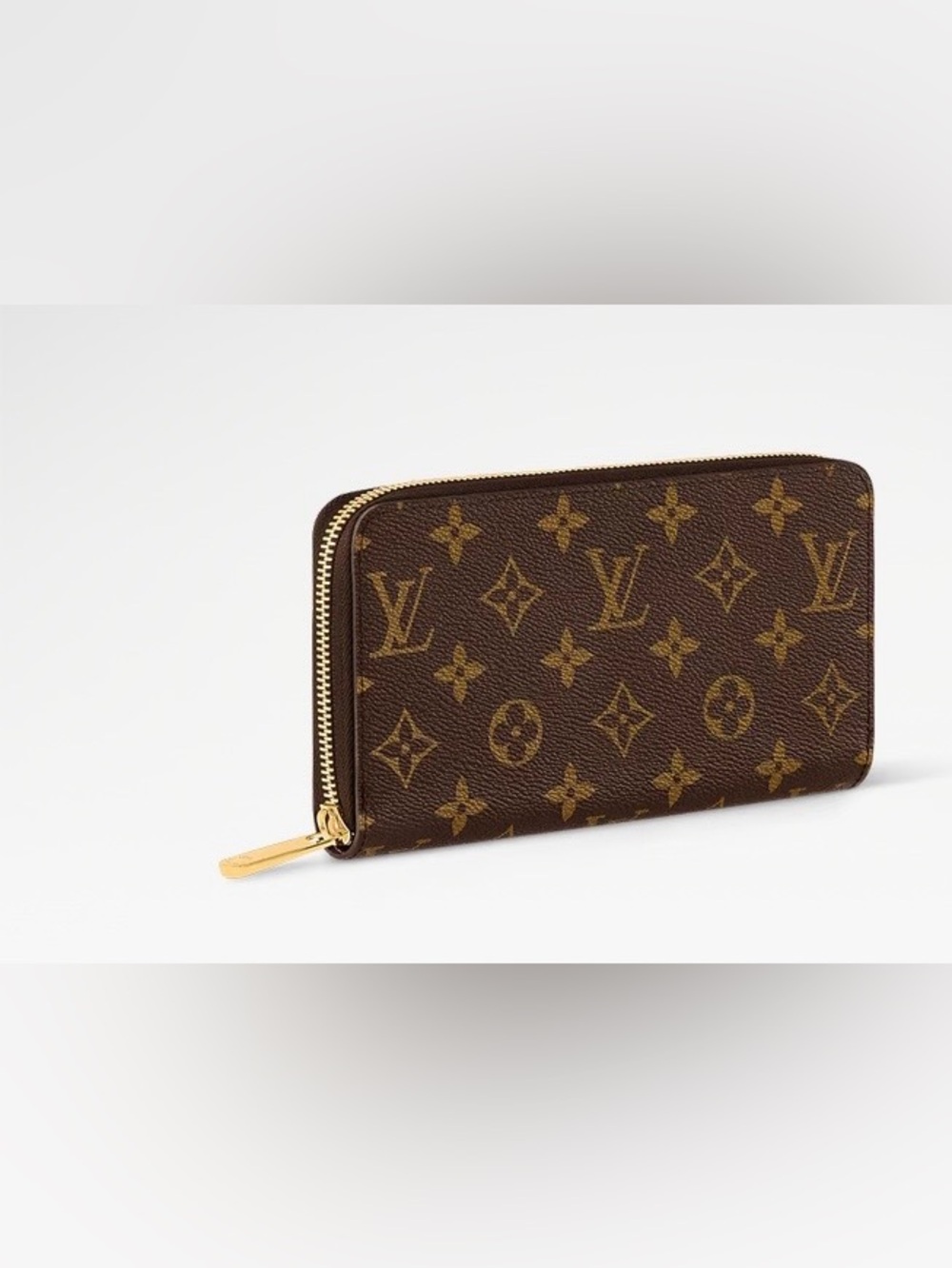 Louis Vuitton Brown Monogram Zip Around Card Holder Wallet - Picture 1 of 4